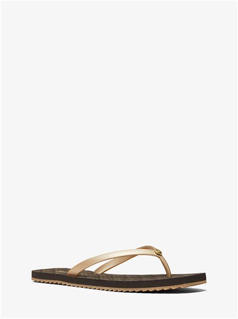 michael kors flip flops uk|michael kors jinx flip flops.